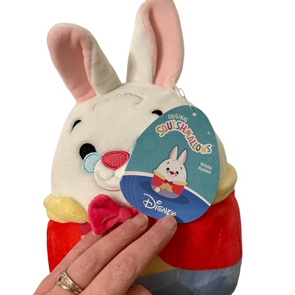 Squishmallows Disney White Rabbit Alice In Wonderland NWT - Picture 3 of 7